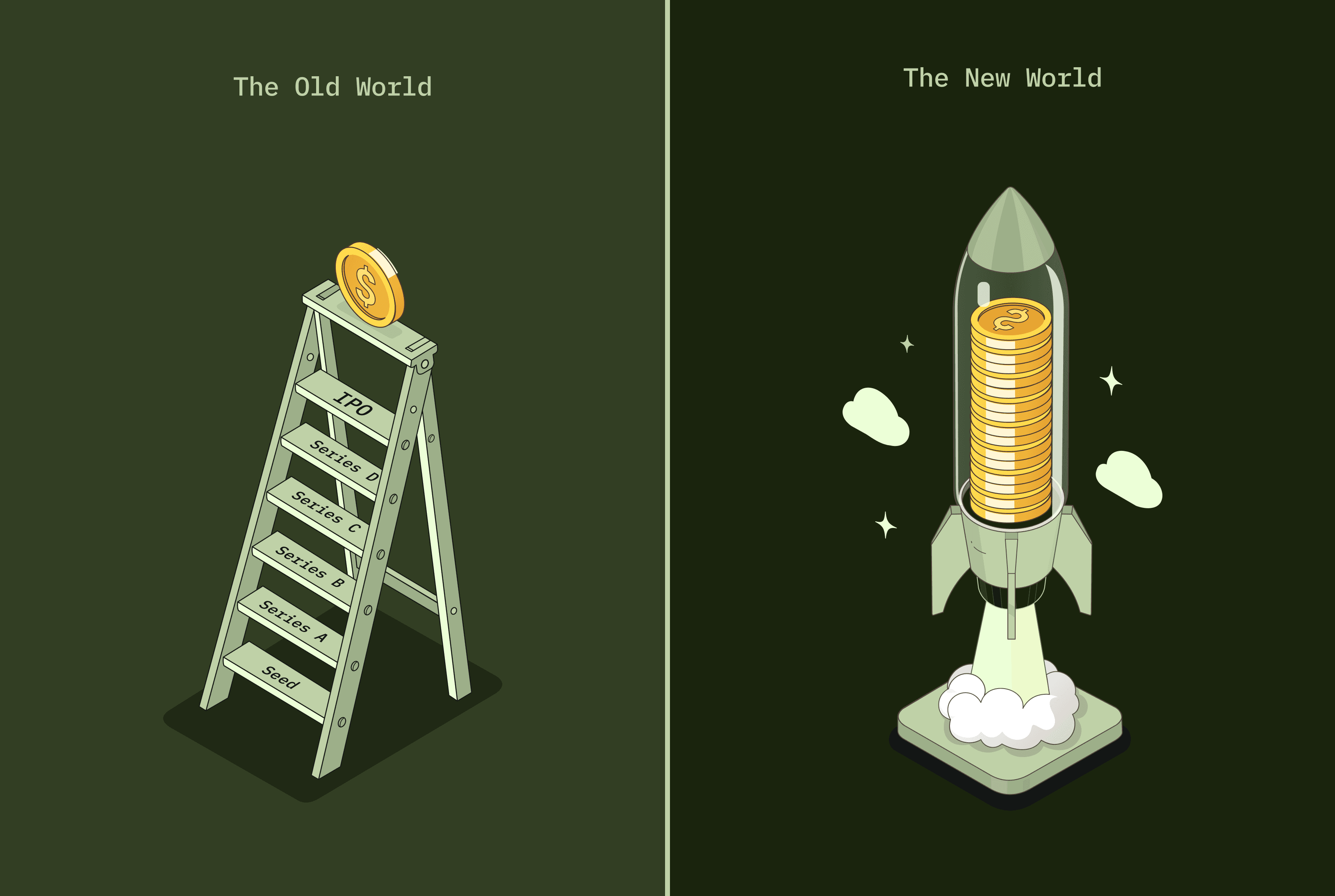 The old fundraising ladder compared with the new fundraising rocket